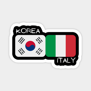 Korean Italian - Korea, Italy Magnet