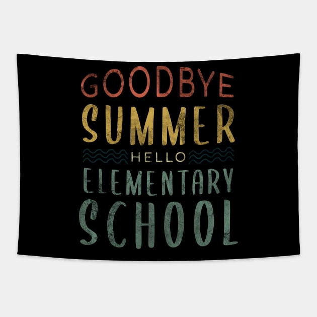 Goodbye Summer Hello Elementary School - Back To School Tapestry by zerouss