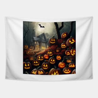 Halloween House Tapestry