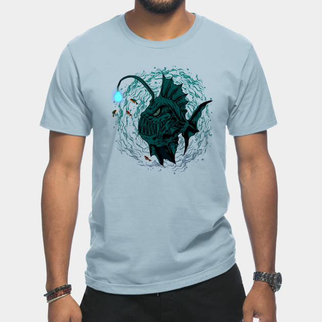 Disover angler fish - Anglerfish - T-Shirt