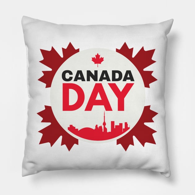 Canada day Pillow by Pieartscreation