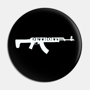 AK Detroit (White) Pin