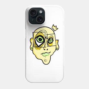 yellow face Phone Case