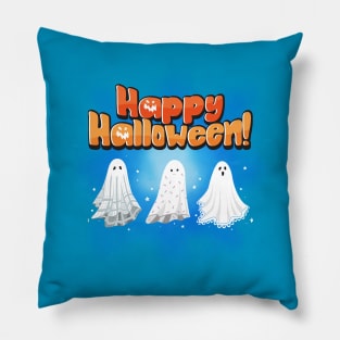 Spirited Halloween Trio: Happy Haunting Pillow