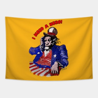 Uncle Sam I Need a Hero Tapestry