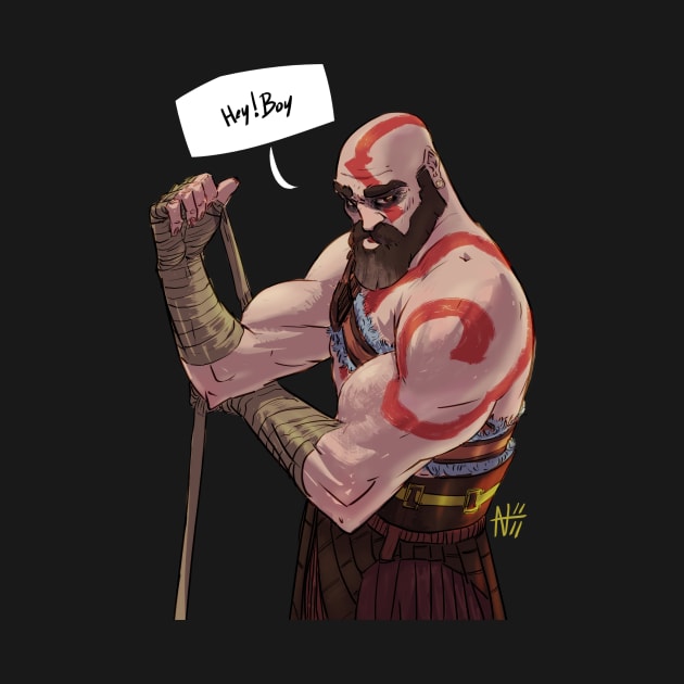 HEY BOY - god of war. by Flappy