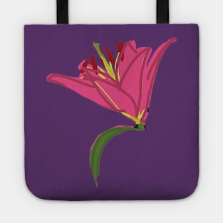 Flower Stargazer Lily Tote