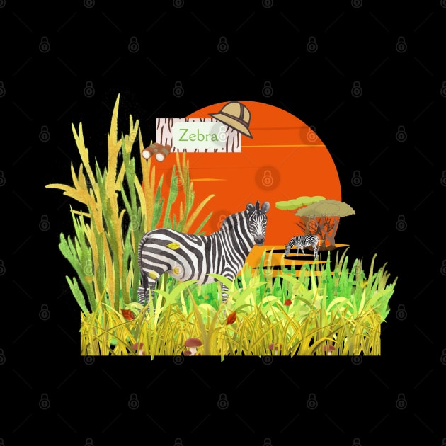 Zebra Safari by AlmostMaybeNever