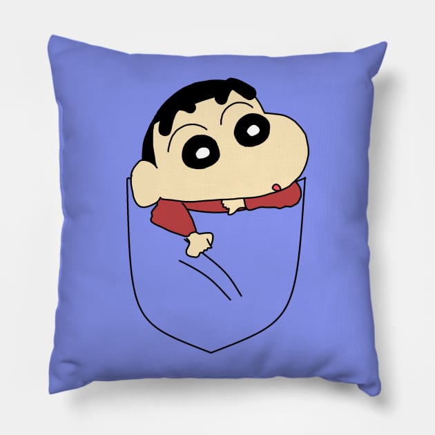 Pocket Shin Chan Pillow by anghela