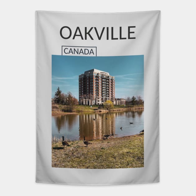Oakville Ontario Canada Souvenir Present Gift for Canadian T-shirt Apparel Mug Notebook Tote Pillow Sticker Magnet Tapestry by Mr. Travel Joy