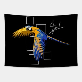 Fly Free  -  Parrot Tapestry