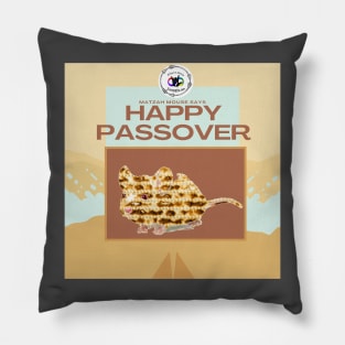 Matzah Mouse Says Happy Passover Pillow