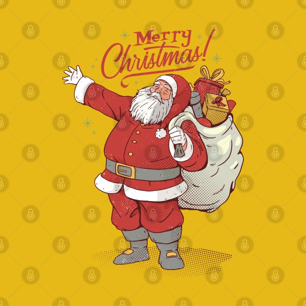 Merry Christmas Santa by Printroof