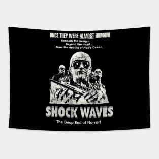 Shock Waves / 70s Zombie Horror Movie Tapestry