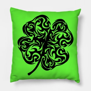 Irish Shamrock Four-leaf Lucky Clover Pillow
