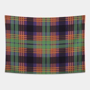 Halloween Themed Scottish Tartan Style Design Tapestry