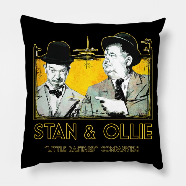 Stan&Ollie Pillow by LittleBastard