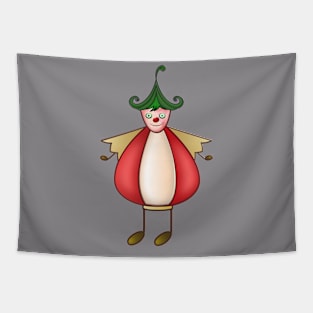 clown and musical notes art work Tapestry