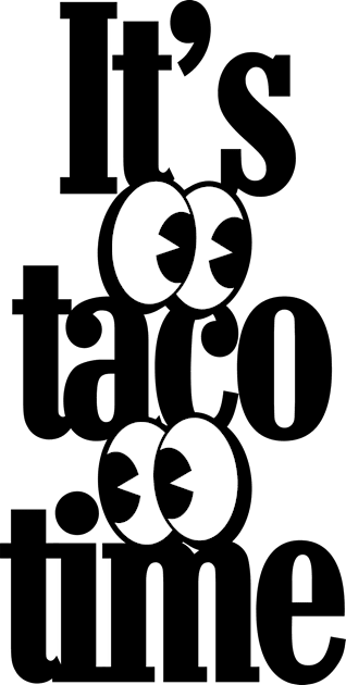 It's taco time Kids T-Shirt by Z And Z