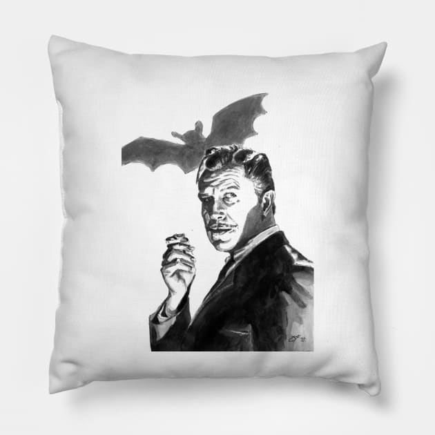 Vincent Price Pillow by BarnabyEdwards