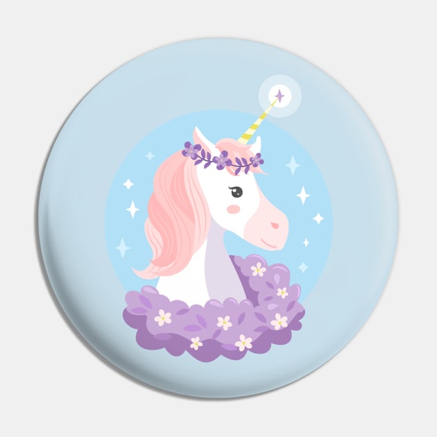 Unicorn horse Pin by Thumthumlam