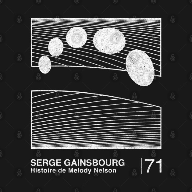 Serge Gainsbourg / Retro Minimalist Graphic Artwork Design by saudade