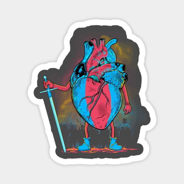 Brave Heart Magnet by mainial