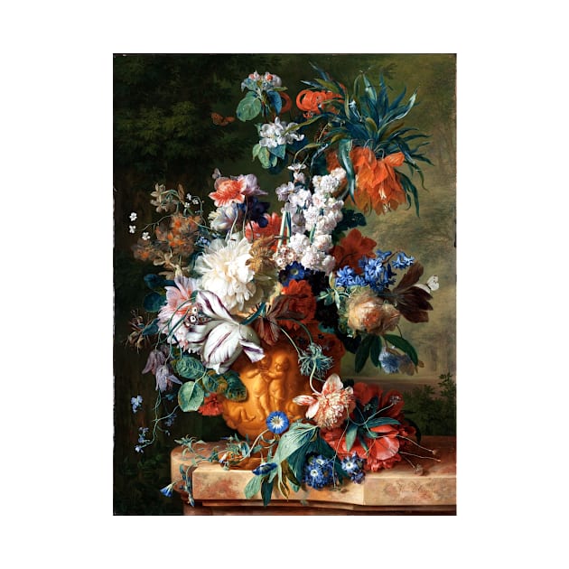 Jan van Huysum Bouquet of Flowers in an Urn by pdpress