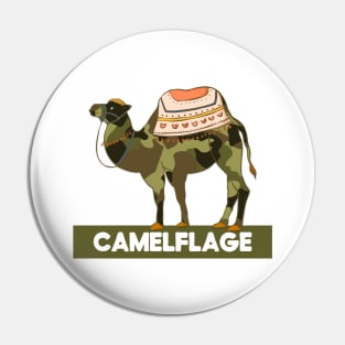 Funny Camelflage Camel Animal Pun | Gift for Camel Lovers Pin