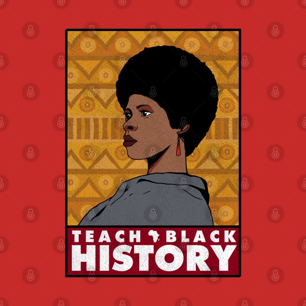 Teach Black History Afro / African American Woman by A Comic Wizard