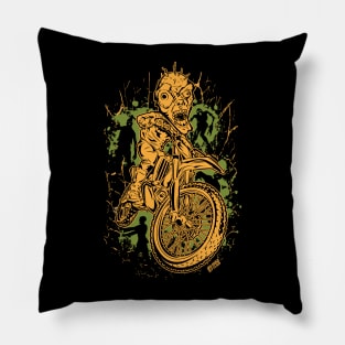 Halloween Dirtbiker Pillow