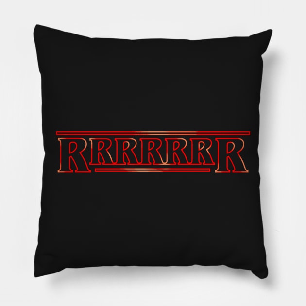 Dustin's Rrrrrr Pillow by zerobriant