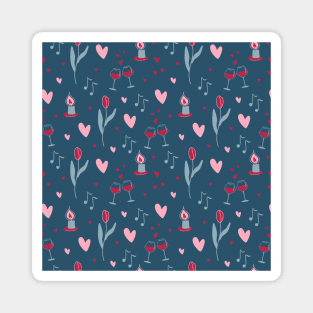 Valentine's day pattern Magnet