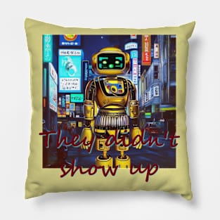 Japan Tokyo Robot 'They didn't show up' by Kana Kanjin Pillow