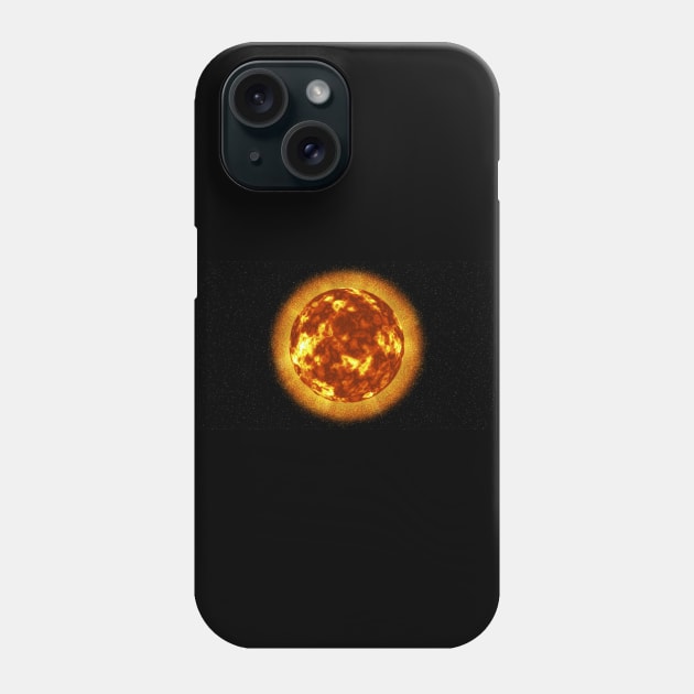 The Sun's Surface - Orange Phone Case by The Black Panther