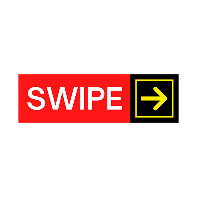 Airport Runway Signage - Swipe Right by Bon Voyage Tees