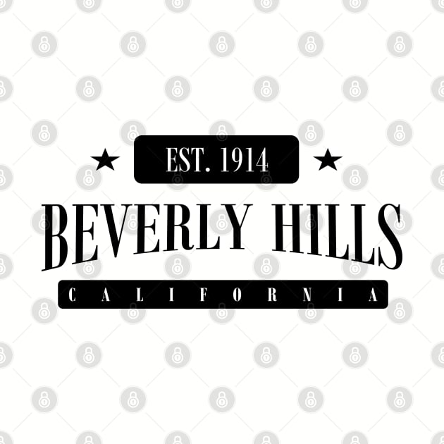 Beverly Hills EST. 1914 (Standard Black) by MistahWilson