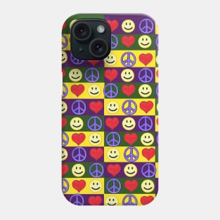 Peace Love Happiness Decor Phone Case