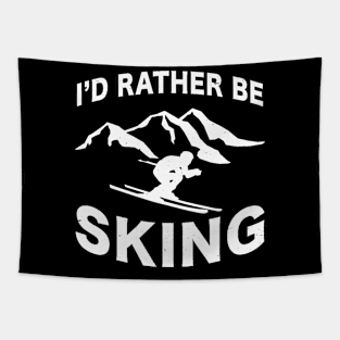 i'd rather be sking Tapestry