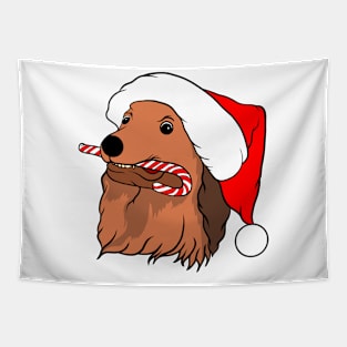 Christmas Dog Tapestry