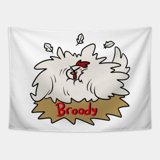 Broody Mother Hen Chicken Tapestry