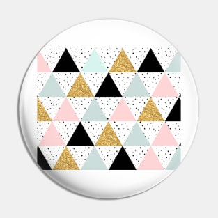 Geometric serendipity - Scandinavian blush and mint Pin