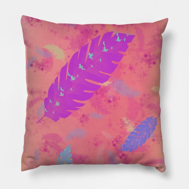 Feathered Pillow by NeonDreams-JPEG