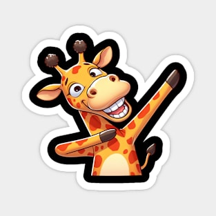 Cool giraffe dabbing dab dance Magnet