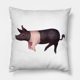 Cozy Hampshire Pig Pillow