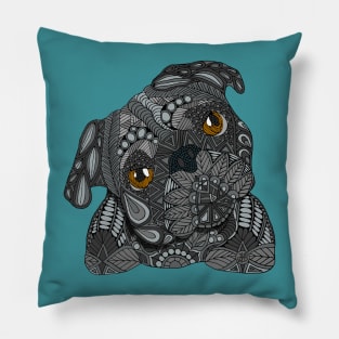 Black Pug Pillow