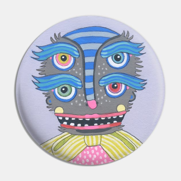 Four Eyes Pin by jenniferdavisart