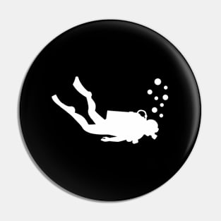 Diving Scuba Diver Pin