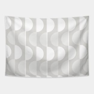 Gray Retro Half-Circles Tapestry