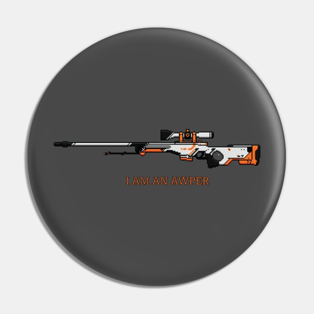 CSGO AWP ASIIMOV Pin by musazhar